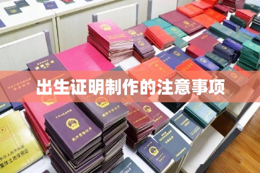 鹿城出生证明制作的注意事项