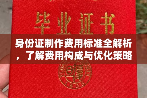 鹿城身份证制作费用标准全解析，了解费用构成与优化策略